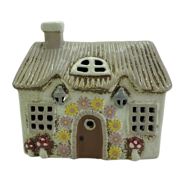 Ceramic Tea Light Holder | Mushroom Garden House by Yellow Rock Decor, Sunrise Accessories. Australian Art Prints, Gifts, Fashion and Homewares. Green Door Decor. www.greendoordecor.com.au