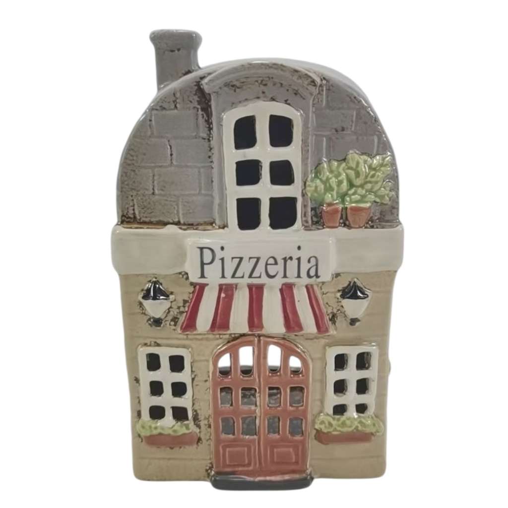Ceramic Tea Light Holder | Pizzeria by Yellow Rock Decor. Australian Art Prints, Gifts, Fashion and Homewares. Green Door Decor. www.greendoordecor.com.au