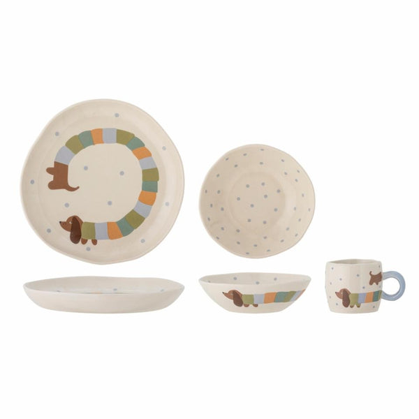 Bloomingville | Charlie Tableware Set - Blue by French Bazaar. Australian Art Prints and Homewares. Green Door Decor. www.greendoordecor.com.au
