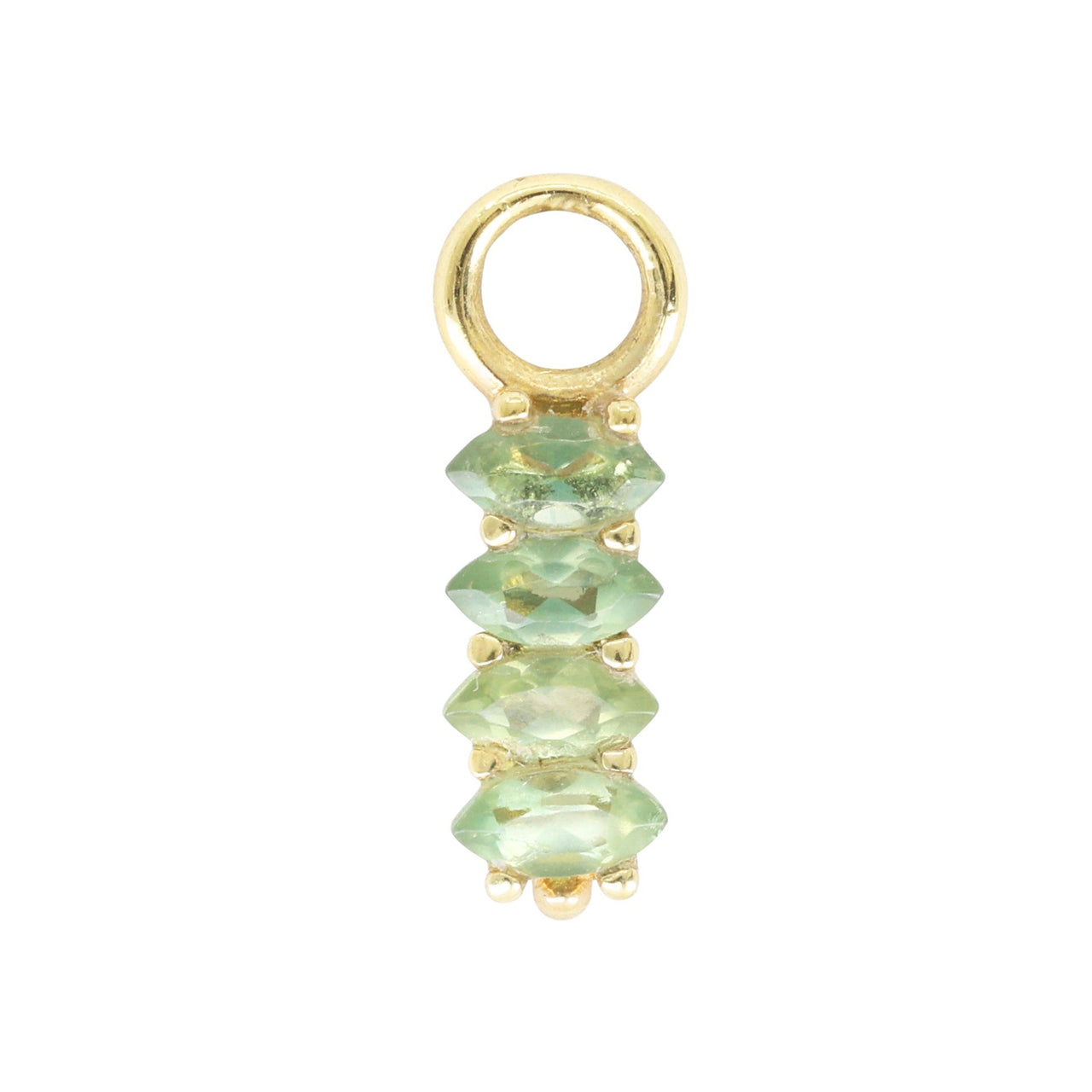 'Lynx Apatite Marquise' Gold Charm by ToniMay. Australian Art Prints and Homewares. Green Door Decor. www.greendoordecor.com.au