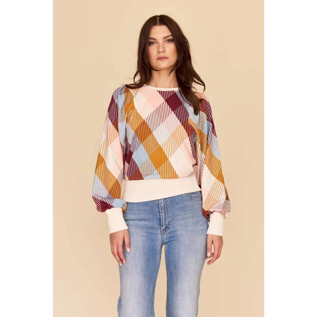 Checkered Love Batwing Windcheater | Frock Me Out. Australian Art Prints and Homewares. Green Door Decor. www.greendoordecor.com.au