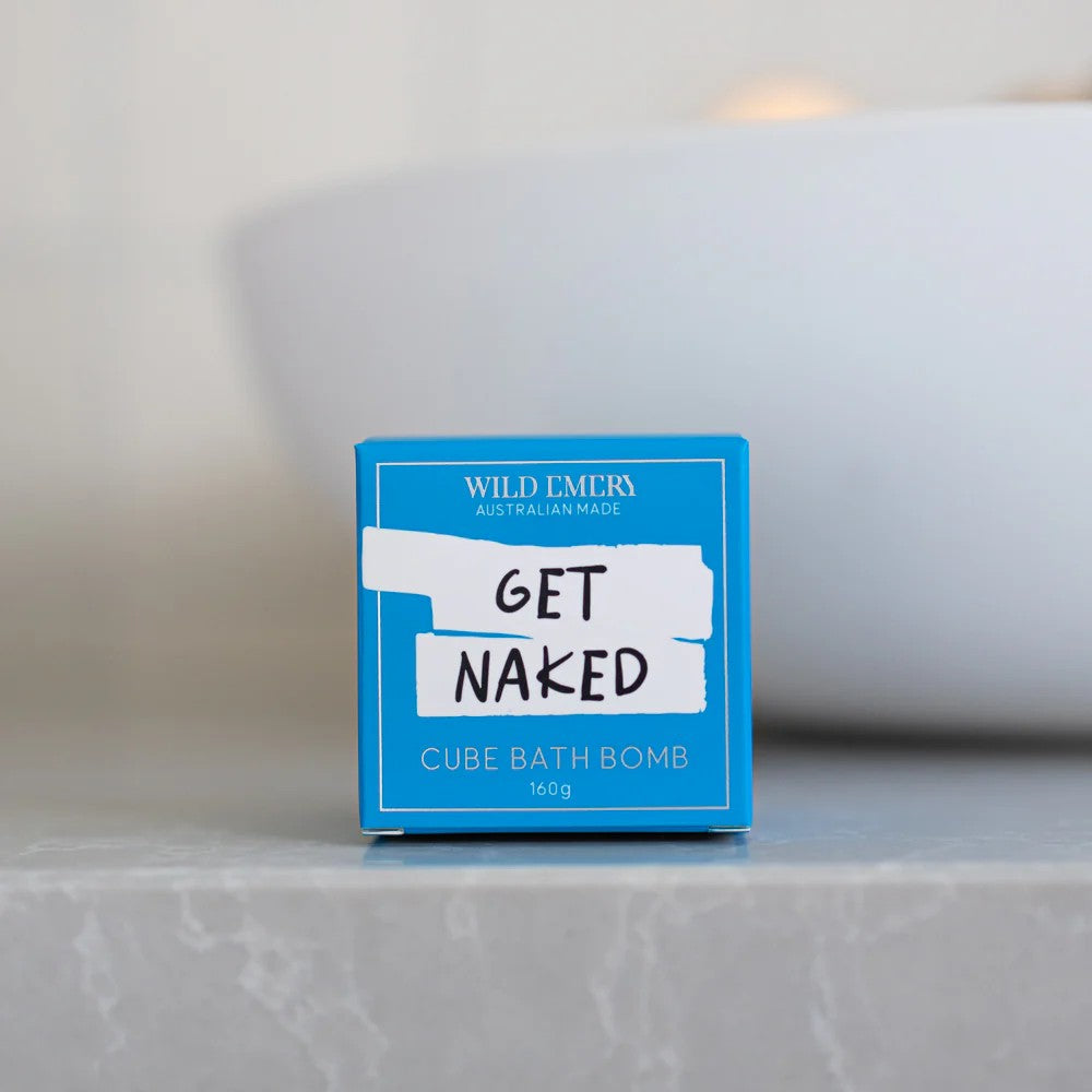 Cheeky Bath Bomb | Get Naked by Wild Emery. Australian Art Prints, Gifts, Fashion and Homewares. Green Door Decor. www.greendoordecor.com.au