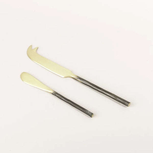 Cheese Knife | Brass with Burnished Handle by New Direction Imports. Australian Art Prints, Gifts, Fashion and Homewares. Green Door Decor. www.greendoordecor.com.au