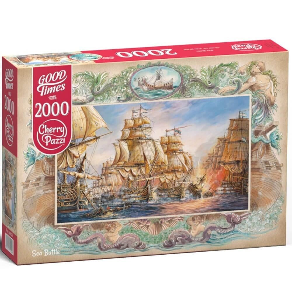 Cherry Pazzi | 2000 Piece Puzzle | Sea Battle (50026) by Weekend Hub. Australian Art Prints, Gifts, Fashion and Homewares. Green Door Decor. www.greendoordecor.com.au