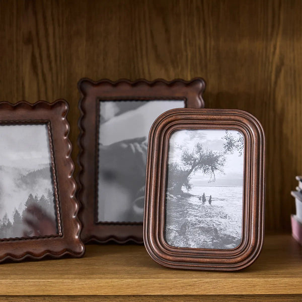 Chestnut Ribbed Photo Frame | 4 x 6" by French Country Collections. Australian Art Prints and Homewares. Green Door Decor. www.greendoordecor.com.au