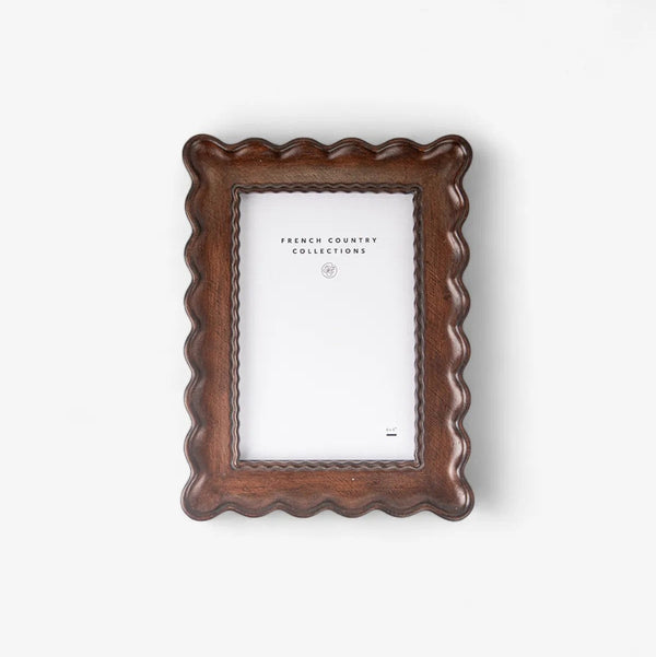 Chestnut Wavy Photo Frame | 4 x 6" by French Country Collections. Australian Art Prints and Homewares. Green Door Decor. www.greendoordecor.com.au