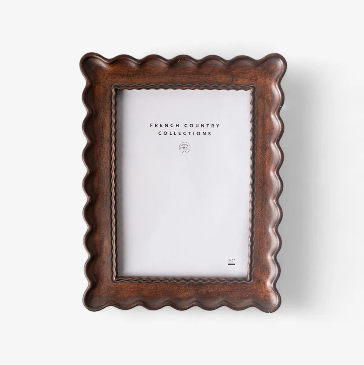Chestnut Wavy Photo Frame | 5 x 7" by French Country Collections. Australian Art Prints and Homewares. Green Door Decor. www.greendoordecor.com.au