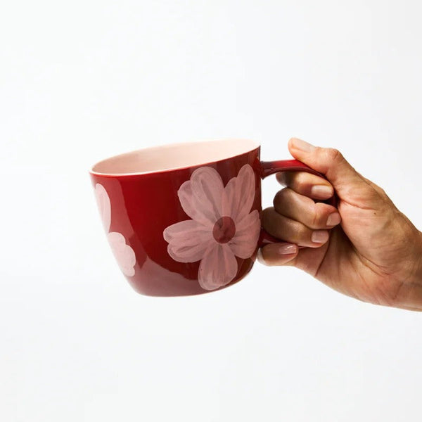 Chino Mug | Boss Daisy Wine by Jones and Co. Australian Art Prints, Gifts, Fashion and Homewares. Green Door Decor. www.greendoordecor.com.au