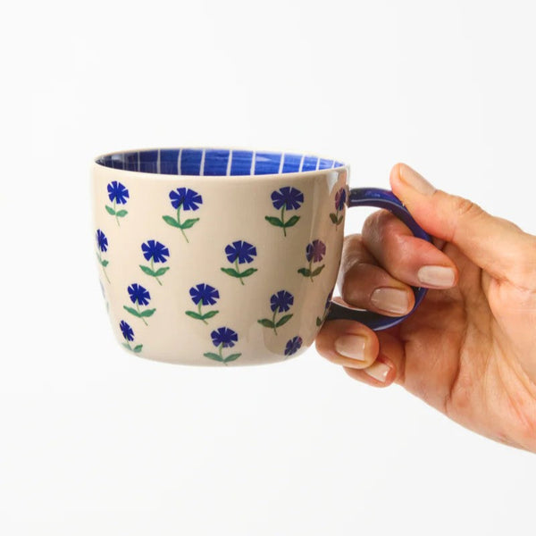 Chino Mug | Forget Me Not by Jones and Co. Australian Art Prints and Homewares. Green Door Decor. www.greendoordecor.com.au
