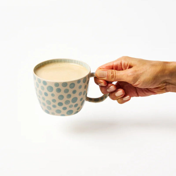 Chino Mug | Powder Dot by Jones and Co. Australian Art Prints, Gifts, Fashion and Homewares. Green Door Decor. www.greendoordecor.com.au
