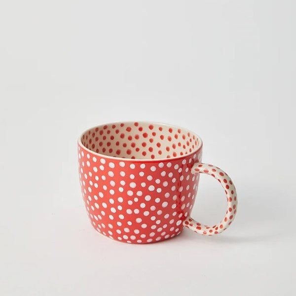 Chino Mug | Red Spot by Jones and Co. Australian Art Prints and Homewares. Green Door Decor. www.greendoordecor.com.au