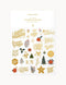 Christmas Greetings | Sticker Sheet by Bespoke Letterpress. Australian Art Prints and Homewares. Green Door Decor. www.greendoordecor.com.au