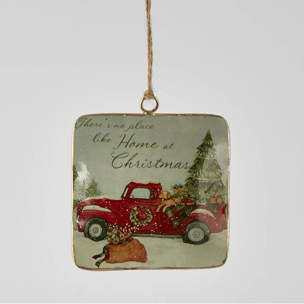 There's No Place Like Home  | Christmas Hanging Ornament by Florabelle. Australian Art Prints and Homewares. Green Door Decor. www.greendoordecor.com.au