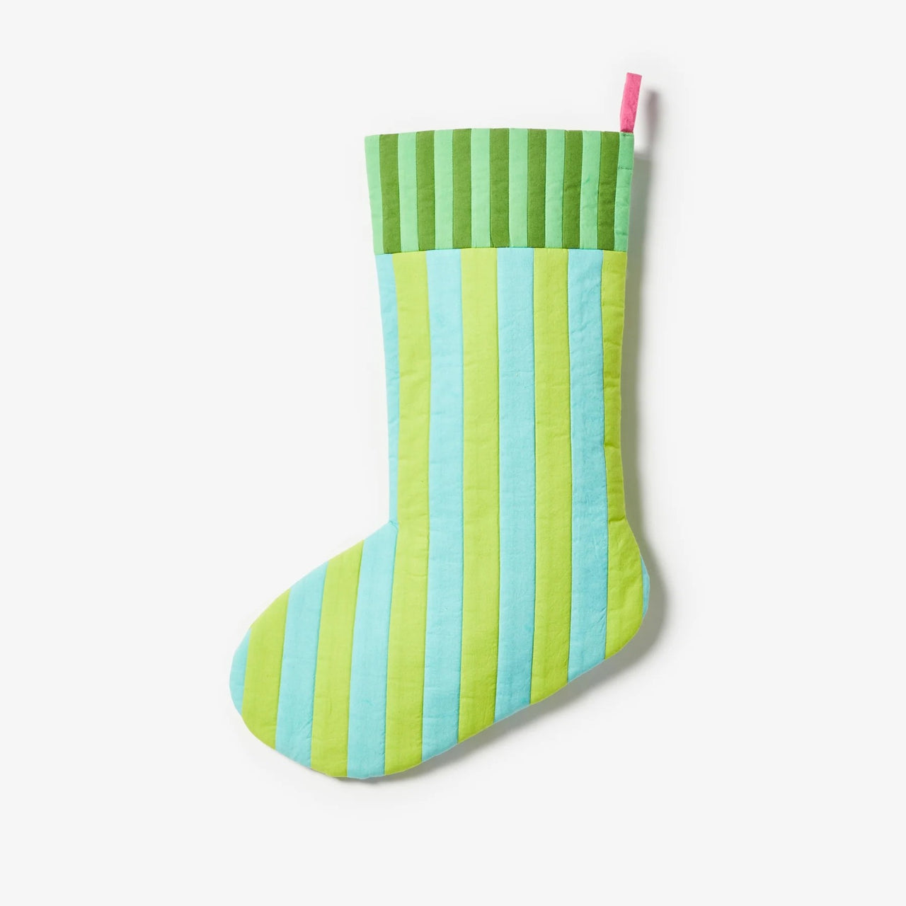 Christmas Stocking | Stripe Green by Bonnie and Neil. Australian Art Prints and Homewares. Green Door Decor. www.greendoordecor.com.au