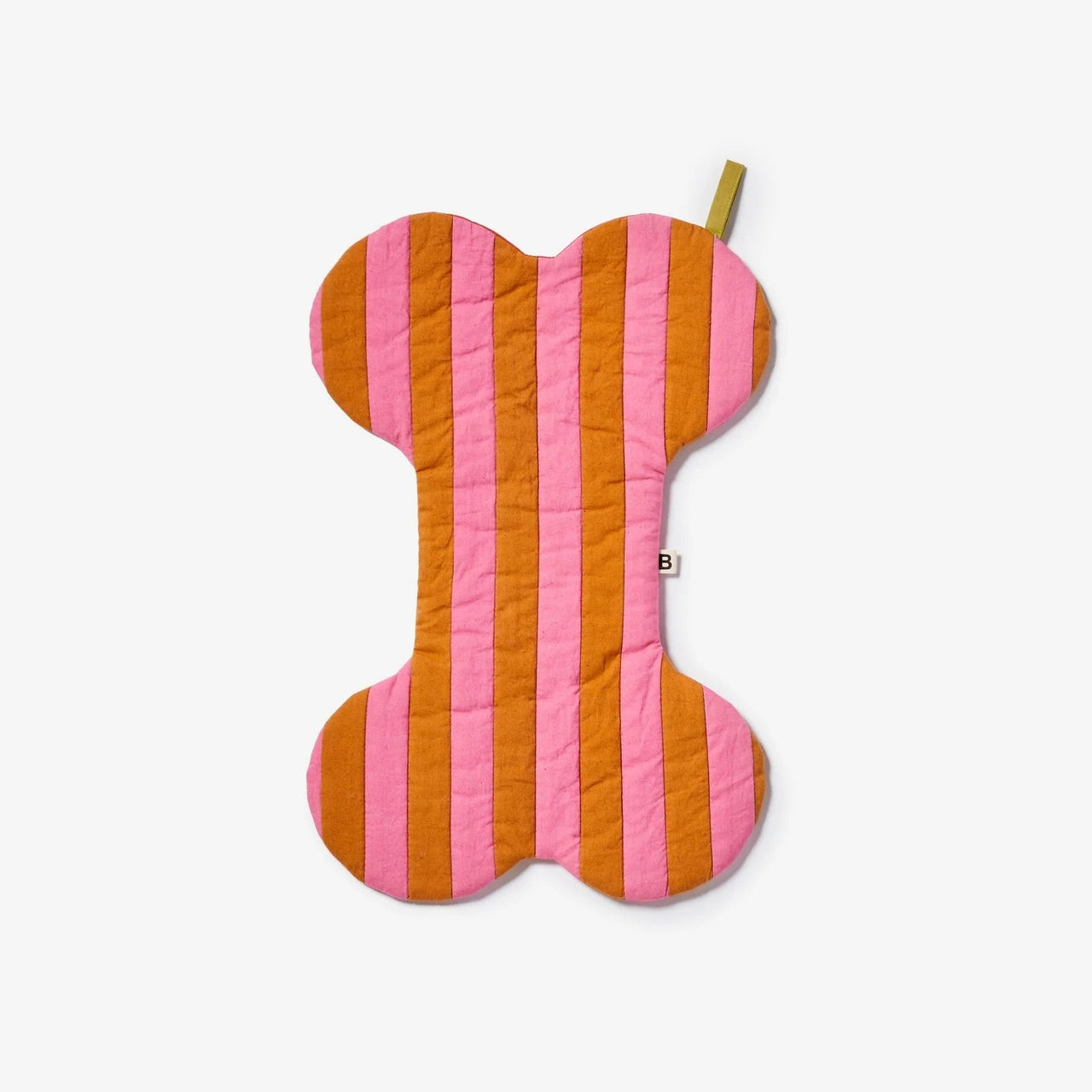 Christmas Stocking | Puppy Stripe Tan Pink by Bonnie and Neil. Australian Art Prints and Homewares. Green Door Decor. www.greendoordecor.com.au
