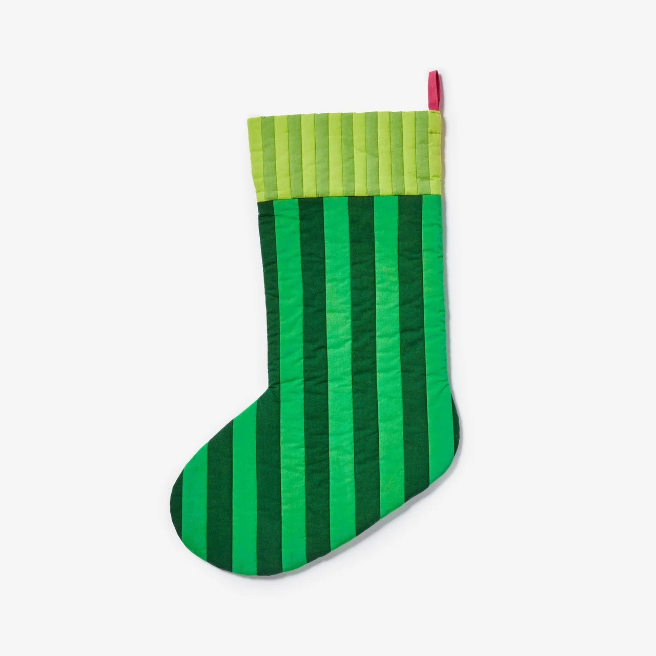 Christmas Stocking | Stripe Verde by Bonnie and Neil. Australian Art Prints and Homewares. Green Door Decor. www.greendoordecor.com.au