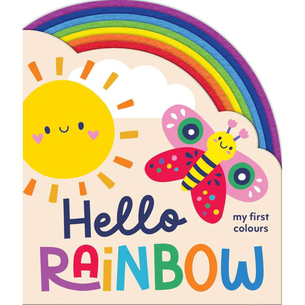 Chunky Felt Board Book | Hello Rainbow by Lake Press. Australian Art Prints, Gifts, Fashion and Homewares. Green Door Decor. www.greendoordecor.com.au