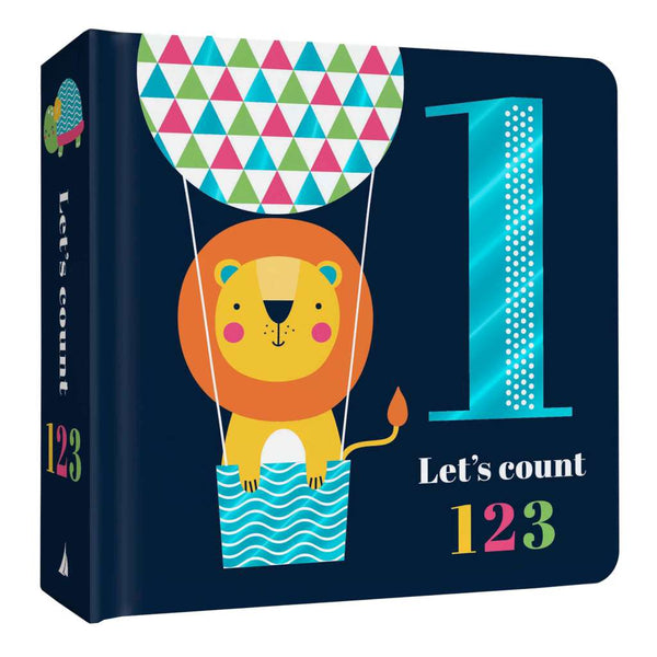 Chunky Foil Board Book - Let's Count 123 by Lakepress. Australian Art Prints and Homewares. Green Door Decor. www.greendoordecor.com.au