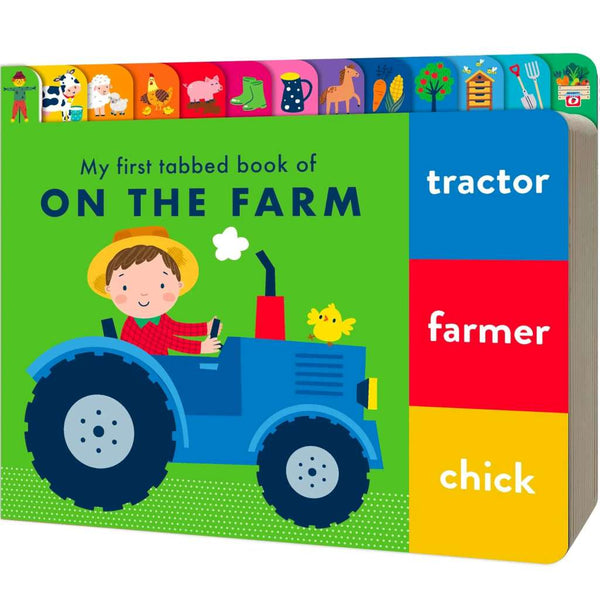Chunky Tabbed Board Book | On the Farm by Lake Press. Australian Art Prints, Gifts, Fashion and Homewares. Green Door Decor. www.greendoordecor.com.au