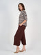 Ciara 7/8 Length Bamboo Culotte Pant | Burgundy by Lou Lou Australia. Australian Art Prints, Gifts, Fashion and Homewares. Green Door Decor. www.greendoordecor.com.au