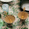 Flora Clover Teaspoon | Brushed Gold By Bonnie and Neil . Australian Art Prints and Homewares. Green Door Decor. www.greendoordecor.com.au