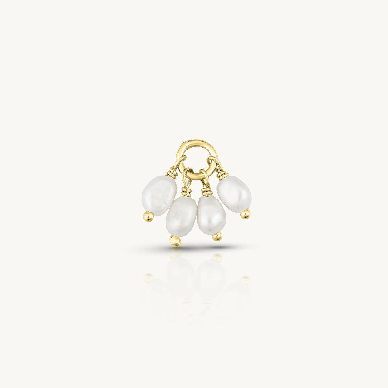 'Cluster Pearl' Gold Charm by ToniMay. Australian Art Prints, Gifts, Fashion and Homewares. Green Door Decor. www.greendoordecor.com.au