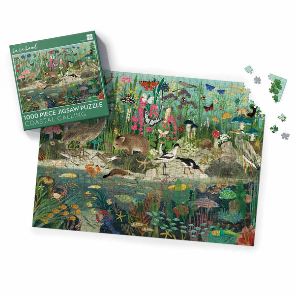 Puzzle (1000 pieces) | Coastal Calling by La La Land. Australian Art Prints and Homewares. Green Door Decor. www.greendoordecor.com.au