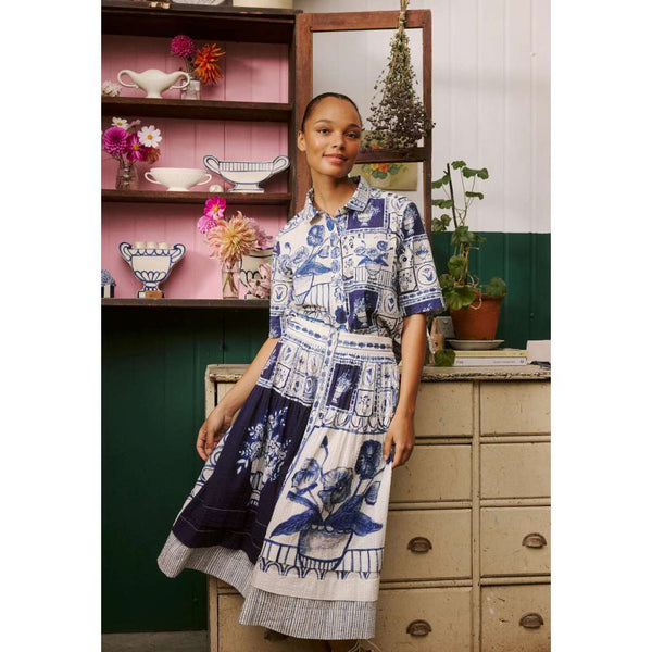 Coco Pintuck Skirt | Lyon Tile by Nancybird. Australian Art Prints and Homewares. Green Door Decor. www.greendoordecor.com.au