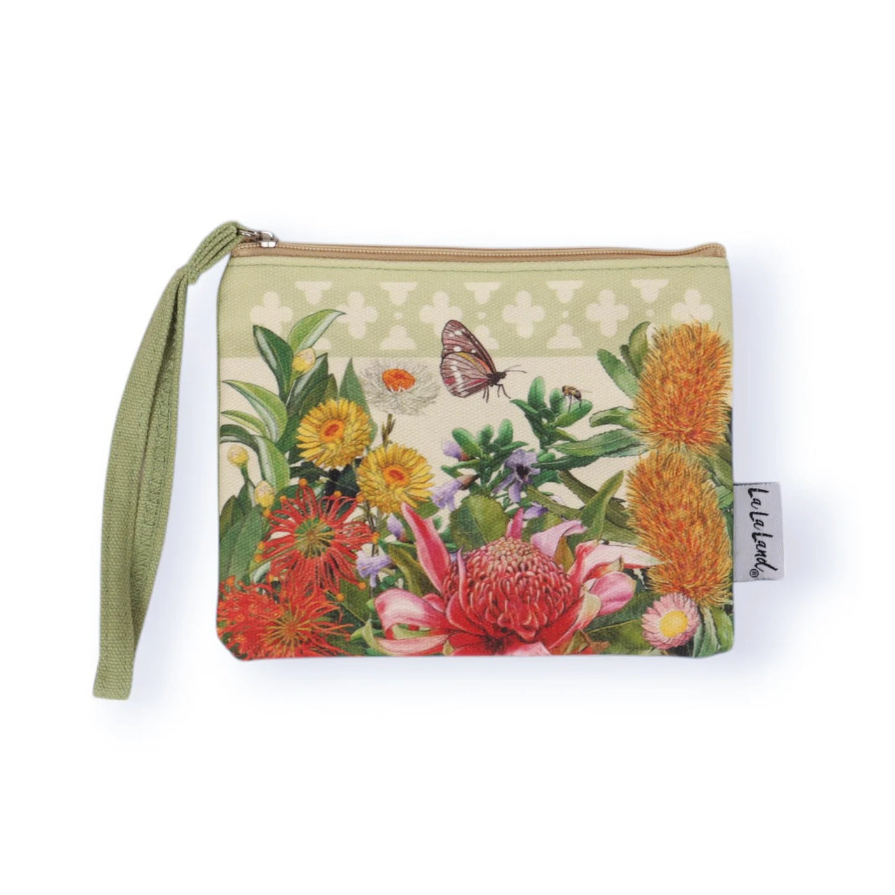 Coin Purse | Botanical Blooms Flowers by La La Land. Australian Art Prints and Homewares. Green Door Decor. www.greendoordecor.com.au