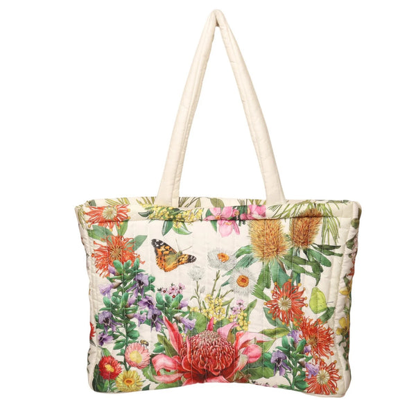 Comforter Bag | Botanical Blooms by La La Land. Australian Art Prints and Homewares. Green Door Decor. www.greendoordecor.com.au