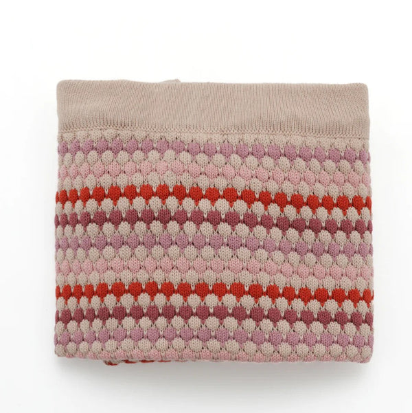 Confetti Stripe Baby Blanket | Pink by Nana Huchy. Australian Art Prints, Gifts, Fashion and Homewares. Green Door Decor. www.greendoordecor.com.au