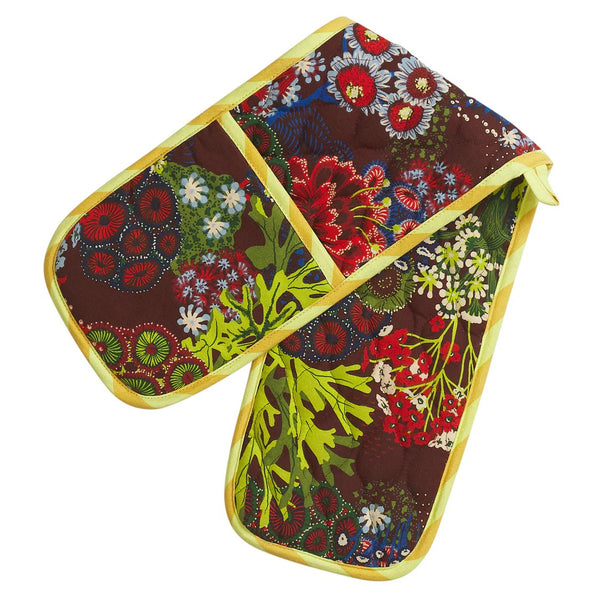 'Cora' Double Oven Mitt by Sage and Clare. Australian Art Prints and Homewares. Green Door Decor. www.greendoordecor.com.au