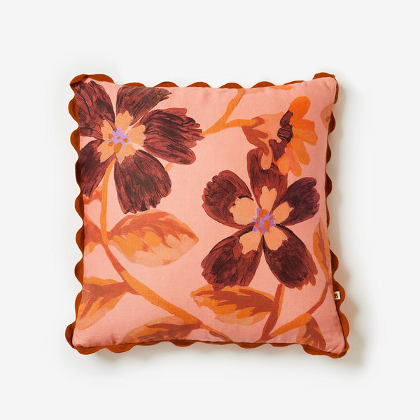 Cosmos Pink Cushion | 50cm by Bonnie and Neil. Australian Art Prints and Homewares. Green Door Decor. www.greendoordecor.com.au