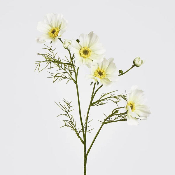 Faux Flower | Cosmos Spray White 64cm by Florabelle. Australian Art Prints, Gifts, Fashion and Homewares. Green Door Decor. www.greendoordecor.com.au