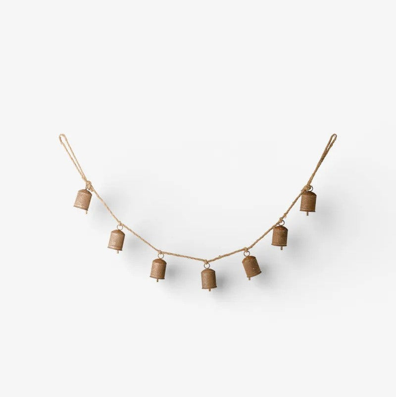 Cow Bell on Rope Garland | Rust by French Country Collections. Australian Art Prints, Gifts, Fashion and Homewares. Green Door Decor. www.greendoordecor.com.au