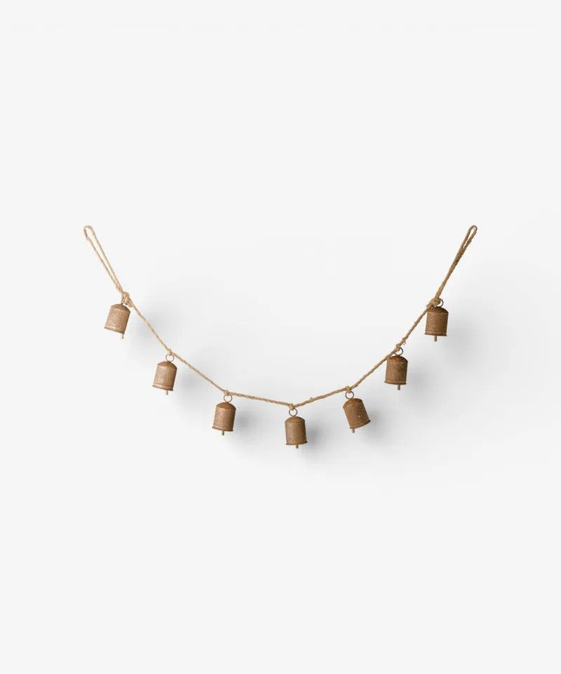 Cow Bell on Rope Garland | Rust by French Country Collections. Australian Art Prints, Gifts, Fashion and Homewares. Green Door Decor. www.greendoordecor.com.au