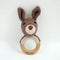 Crochet Ring Rattle | Kobe the Kangaroo by Petite Vous. Australian Art Prints, Gifts, Fashion and Homewares. Green Door Decor. www.greendoordecor.com.au
