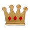 Crown Simplified Mini Brooch | Erstwilder. Australian Art Prints, Gifts, Fashion and Homewares. Green Door Decor. www.greendoordecor.com.au