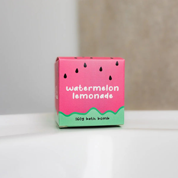 Cube Bath Bomb | Watermelon Lemonade by Wild Emery. Australian Art Prints, Fashion and Homewares. Green Door Decor. www.greendoordecor.com.au