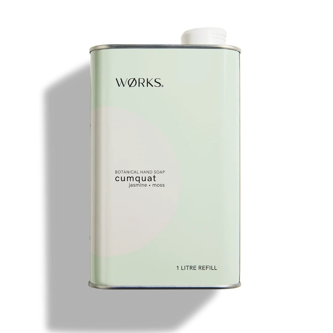 WØRKS | Wash - Refill (1L) | Cumquat. Australian Art Prints, Gifts, Fashion and Homewares. Green Door Decor. www.greendoordecor.com.au