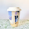 12oz Ceramic Travel Mug in Blue Multi by Bei Creative. Australian Art Prints and Homewares. Green Door Decor. www.greendoordecor.com.au