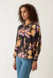 Dahlia Batwing Sweat | Rain Floral by Nancybird. Australian Art Prints, Gifts, Fashion and Homewares. Green Door Decor. www.greendoordecor.com.au
