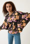 Dahlia Batwing Sweat | Rain Floral by Nancybird. Australian Art Prints, Gifts, Fashion and Homewares. Green Door Decor. www.greendoordecor.com.au