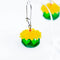 Dandelion Flower Resin Earrings | Yellow by Claire Ishino. Australian Art Prints and Homewares. Green Door Decor. www.greendoordecor.com.au