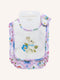 'Bunny Blue Floral' Dandy Duo Bibs - 2 Pack | Lilac by Fleur Harris. Australian Art Prints, Gifts, Fashion and Homewares. Green Door Decor. www.greendoordecor.com.au