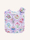 'Bunny Blue Floral' Dandy Duo Bibs - 2 Pack | Lilac by Fleur Harris. Australian Art Prints, Gifts, Fashion and Homewares. Green Door Decor. www.greendoordecor.com.au