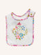 'Bunny Floral' Dandy Duo Bibs - 2 Pack | Pink Love by Fleur Harris. Australian Art Prints, Gifts, Fashion and Homewares. Green Door Decor. www.greendoordecor.com.au