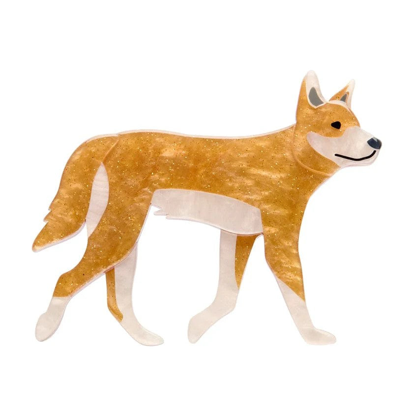 Dave the Dingo Brooch | Erstwilder. Australian Art Prints and Homewares. Green Door Decor. www.greendoordecor.com.au