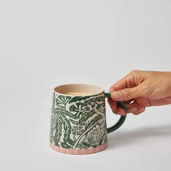 Del Sol Bird Mug | Green