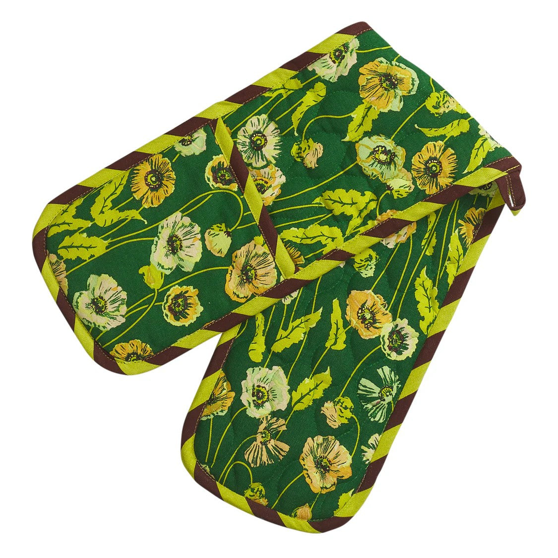 'Delphine' Double Oven Mitt by Sage and Clare. Australian Art Prints and Homewares. Green Door Decor. www.greendoordecor.com.au